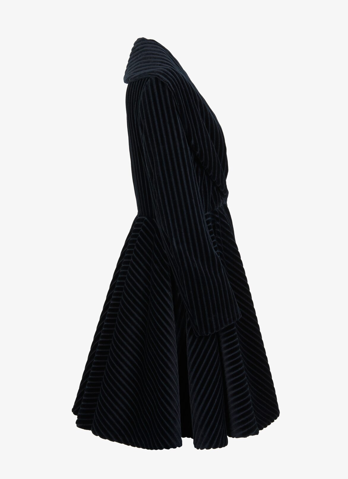 COAT VELOURS COTELE MAXI NIGHT ALAÏA NIGHT BLUE COAT VELOURS COTELE MAXI NIGHT